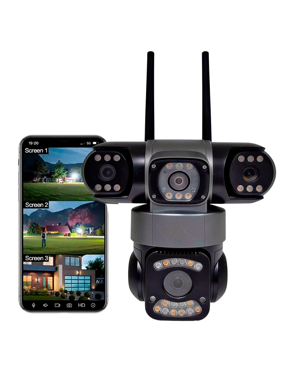 Camara individual de seguridad modelo VS-3L5 alámbrica 4K/UHD 90° con capacidad para grabar con visión nocturna para interior y exterior