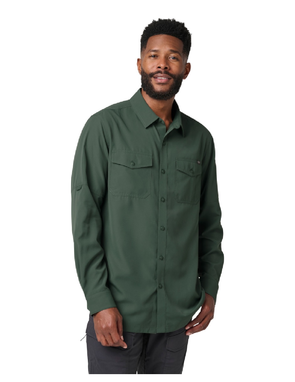 Camisa casual de manga larga para hombre
