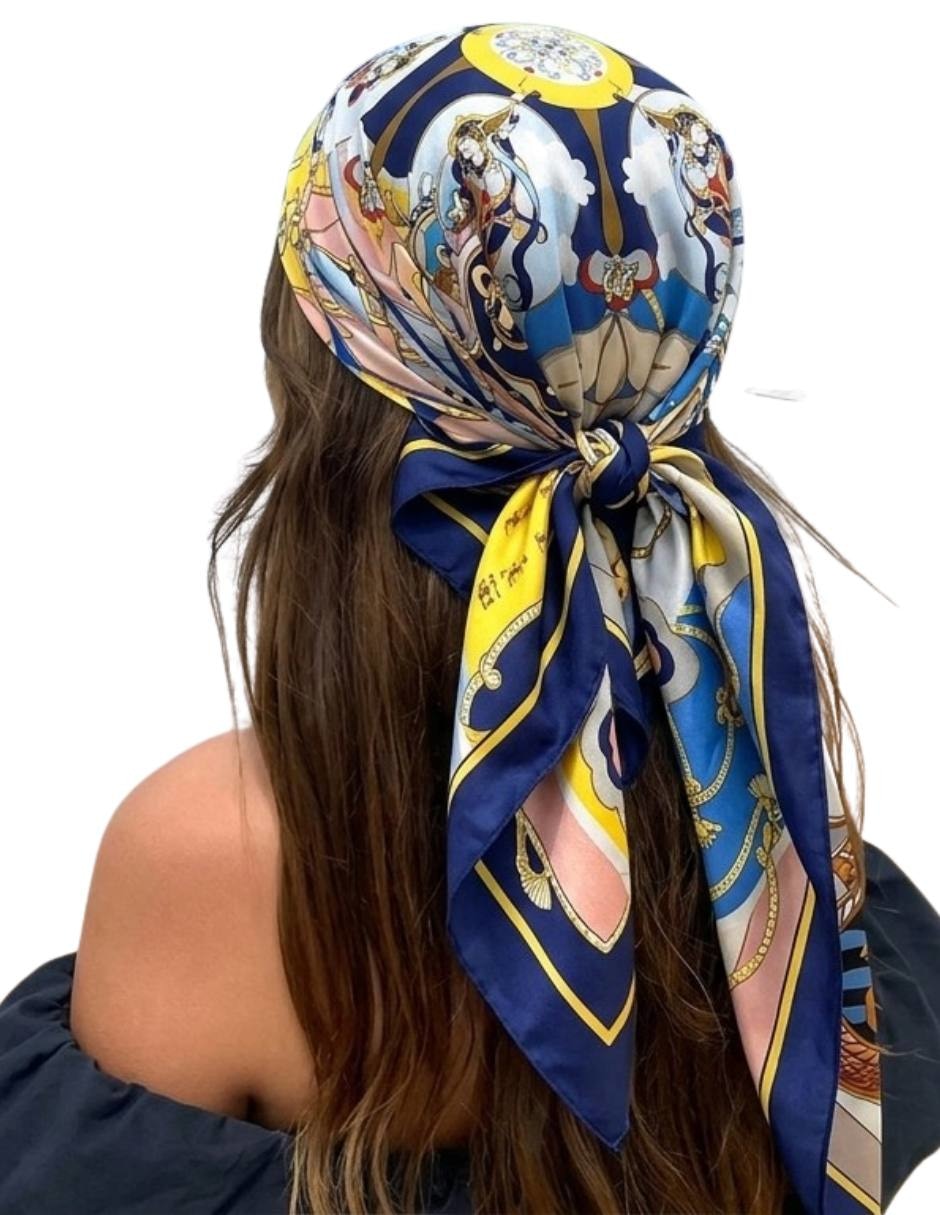 Mascada Twist Side con estampado floral para mujer