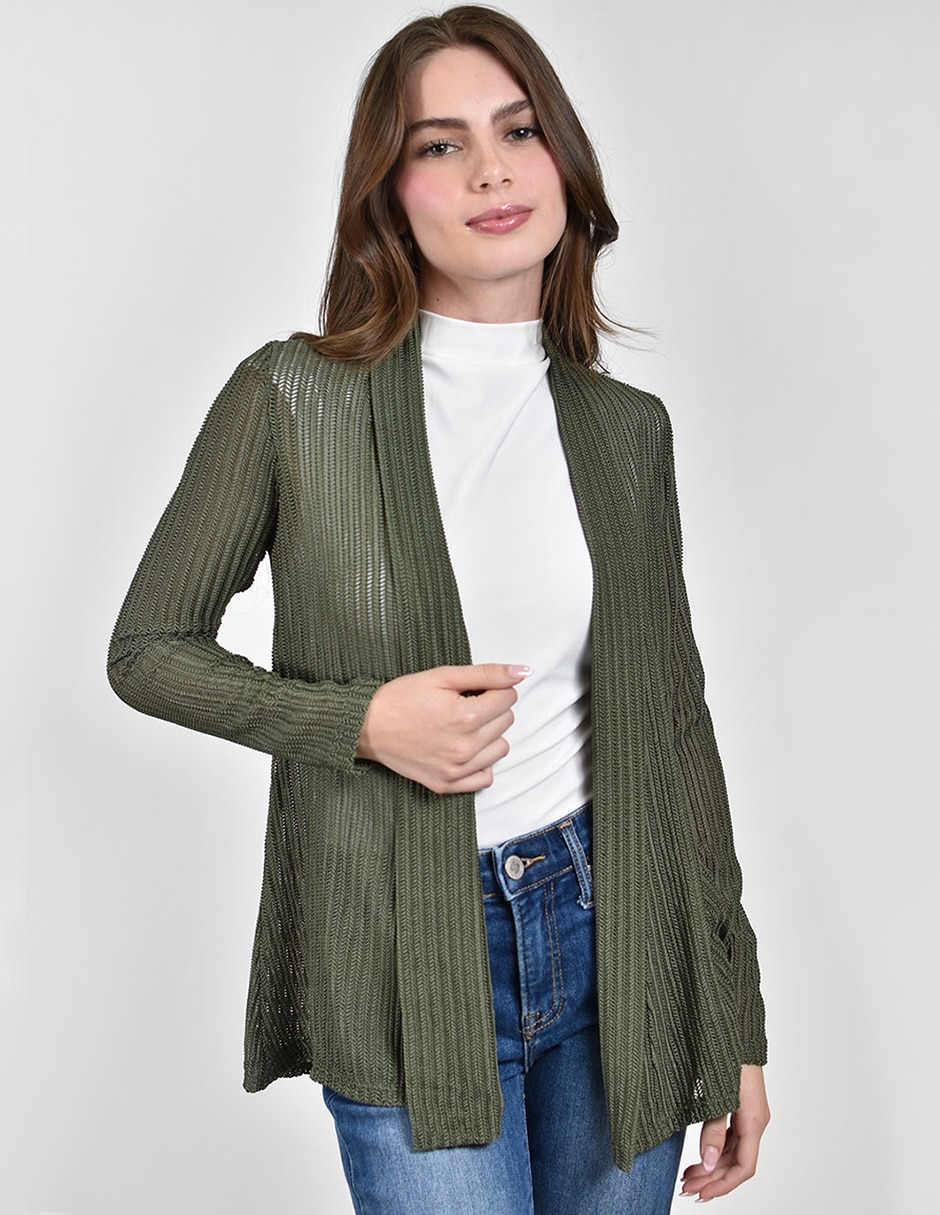 Suéter cuello abierto para mujer