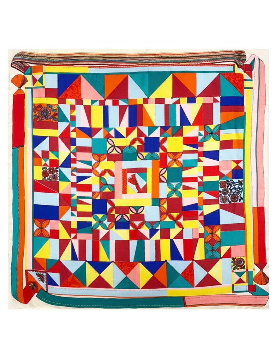 Mascada Twist Side con estampado abstracto para mujer