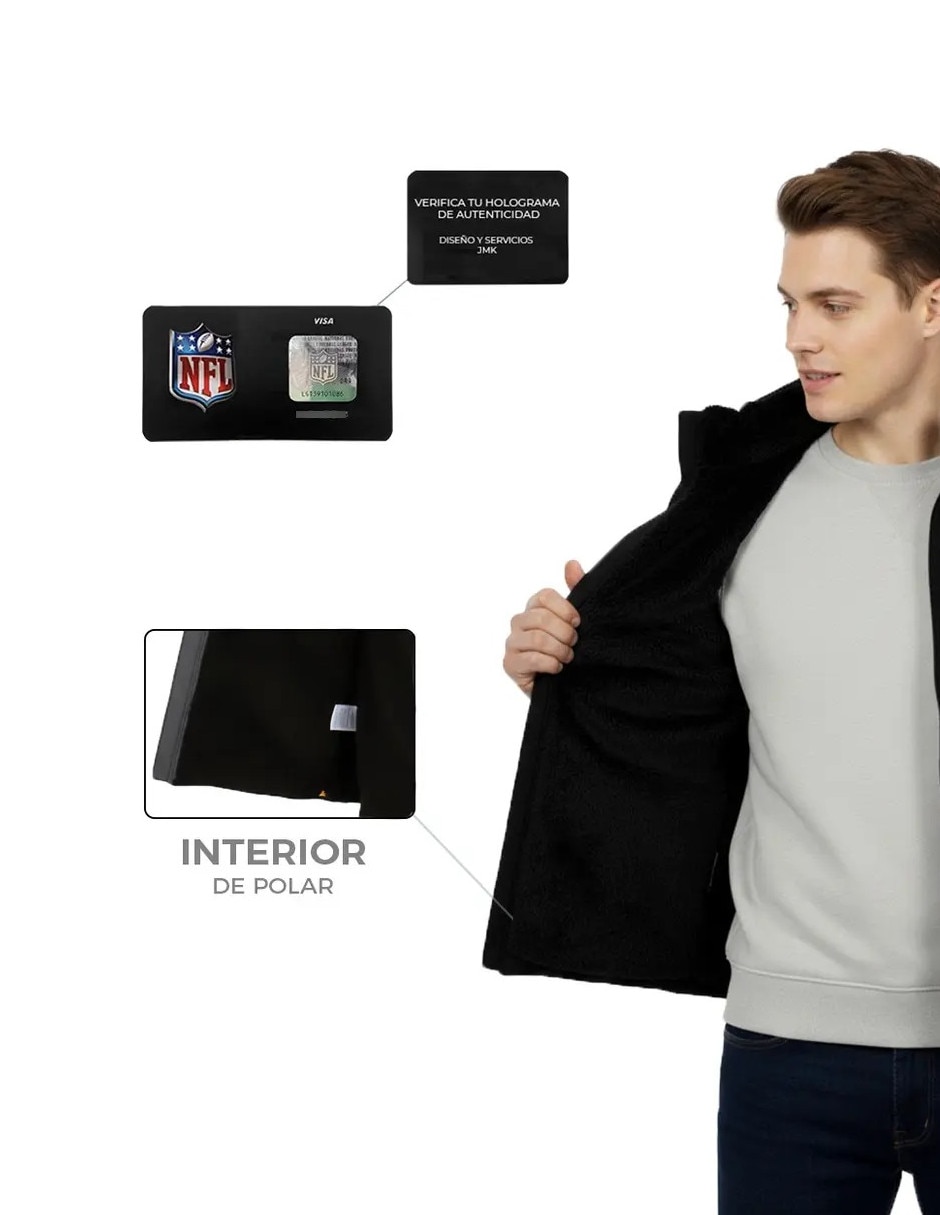 Chaleco Nfl con bolsillos para hombre