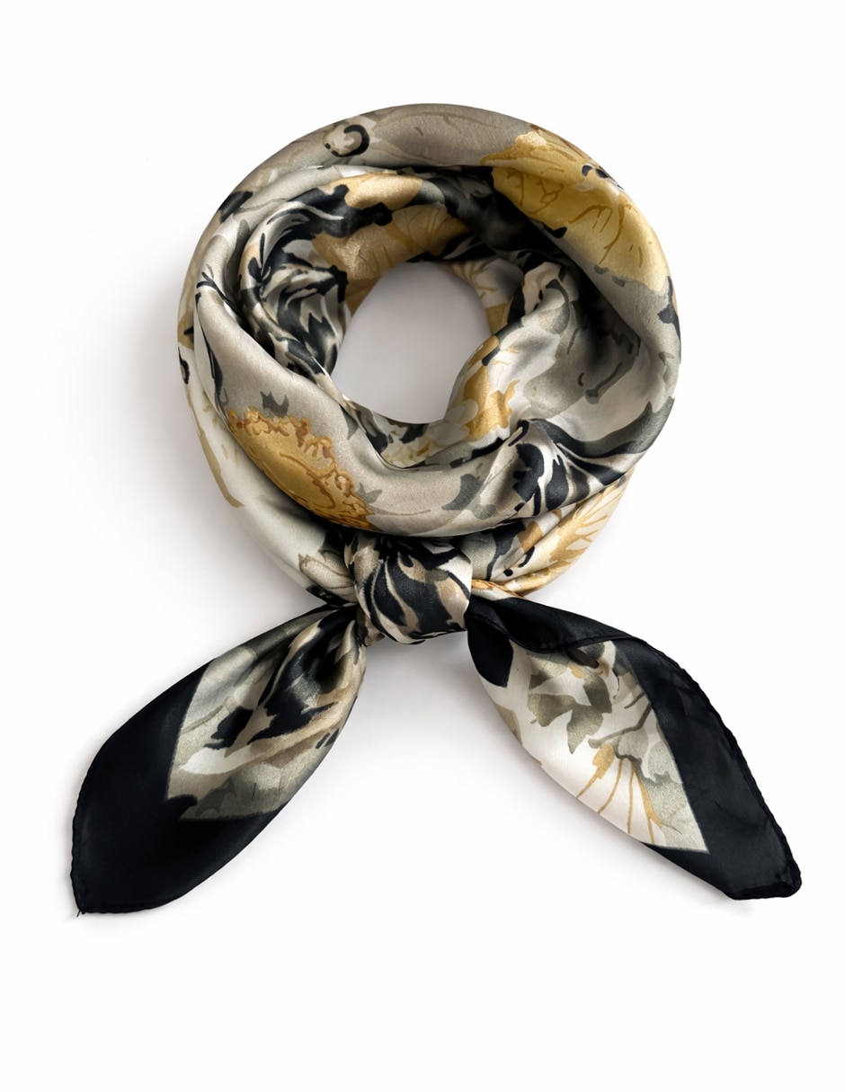 Mascada Twist Side con estampado floral para mujer