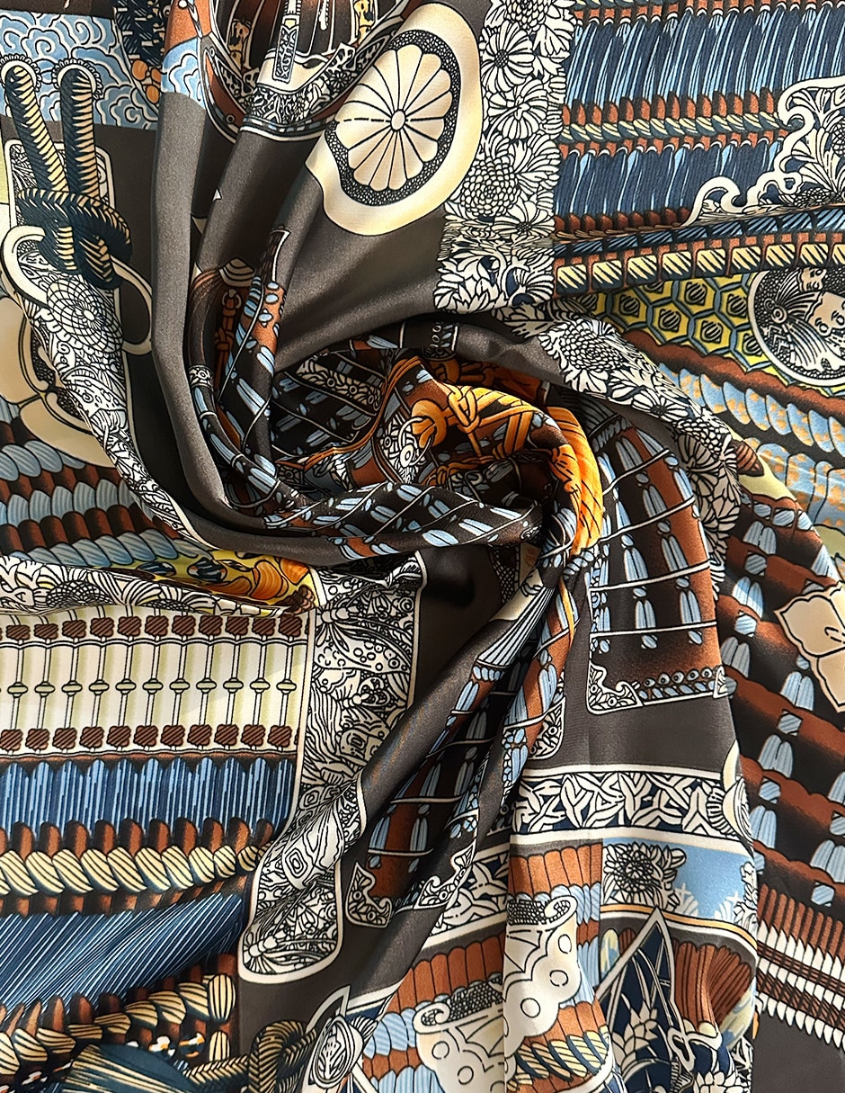 Mascada Twist Side con estampado étnico para mujer