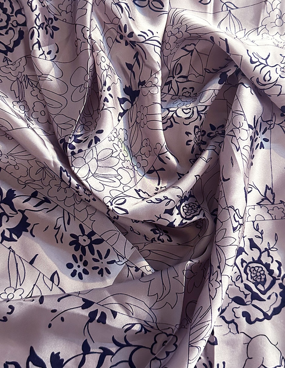 Mascada Twist Side con estampado floral para mujer
