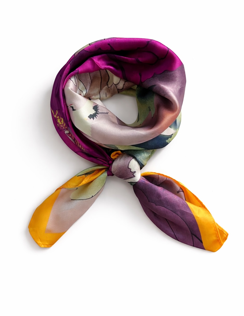 Mascada Twist Side con estampado floral para mujer