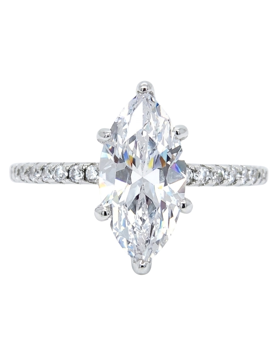 Anillo Aretize Brillo P 925 de plata zirconia cúbica pavé