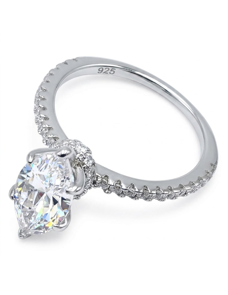 Anillo Aretize Brillo P 925 de plata zirconia cúbica pavé