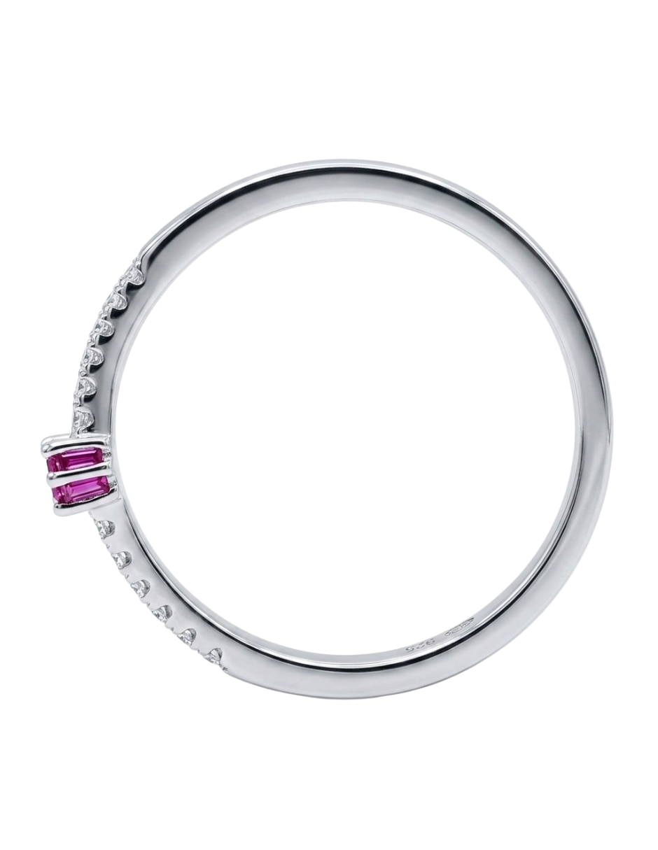 Anillo Brillo P 925 de plata zirconia cúbica pavé 3