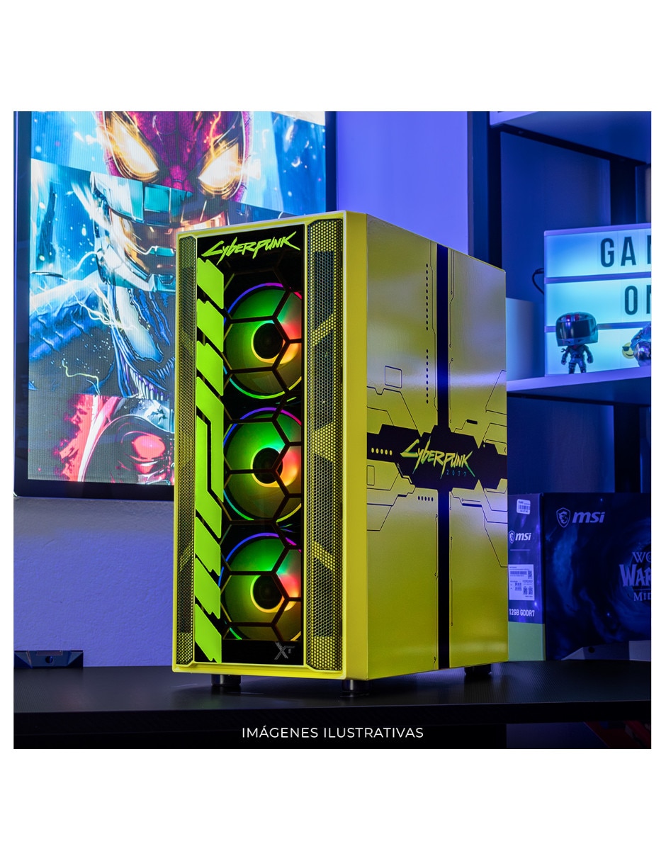 Gabinete xtreme pc gaming cyberpunk vincent ed.