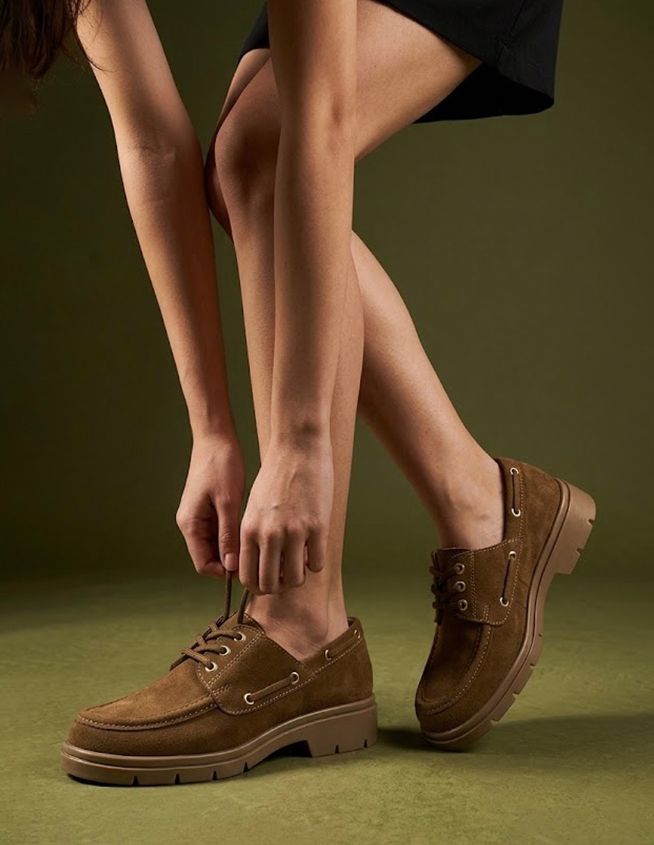 Zapato flex step de gamuza para mujer 13
