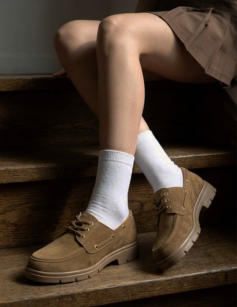 Zapato flex step de gamuza para mujer 5