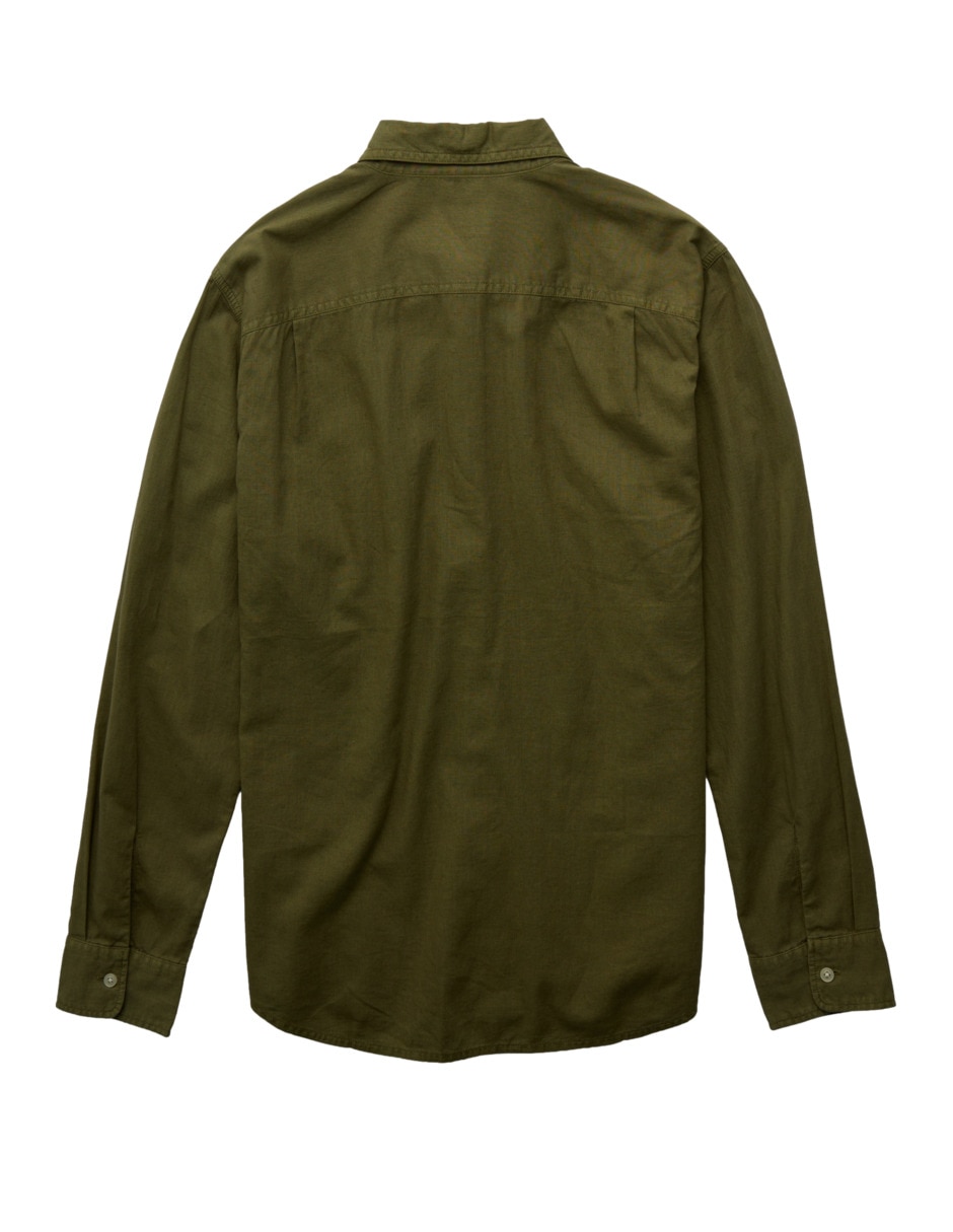 Camisa casual American Eagle de algodón manga larga para hombre
