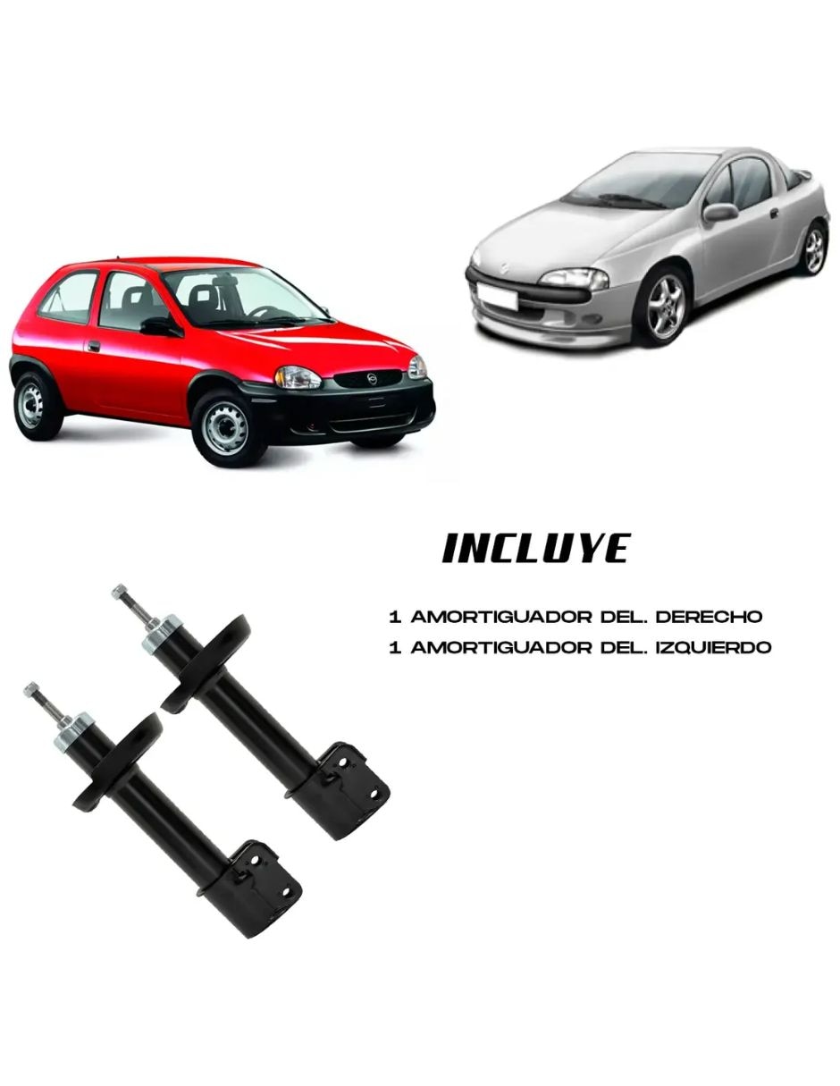 Set amortiguador de suspensión delantera exterior Chevrolet Chevy 1993 al 2012 2 piezas 2