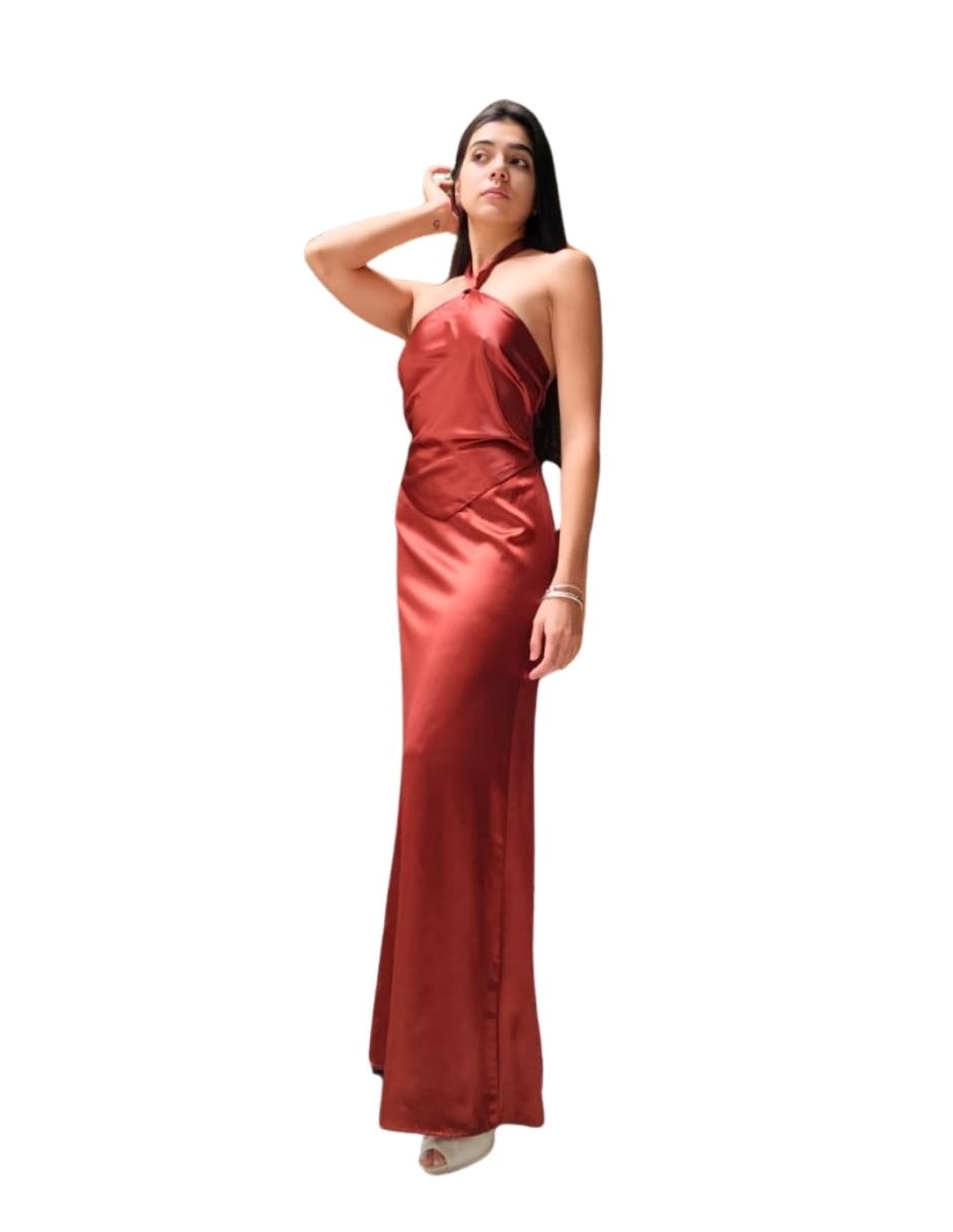 Vestido largo de fiesta Sara Glamm espalda abierta