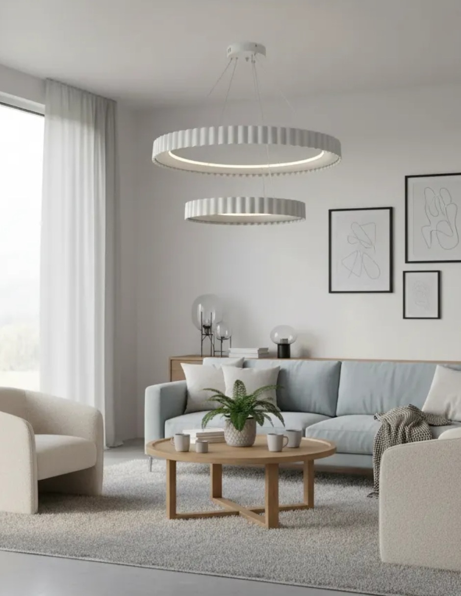 Lámpara colgante Abs led Escandin
