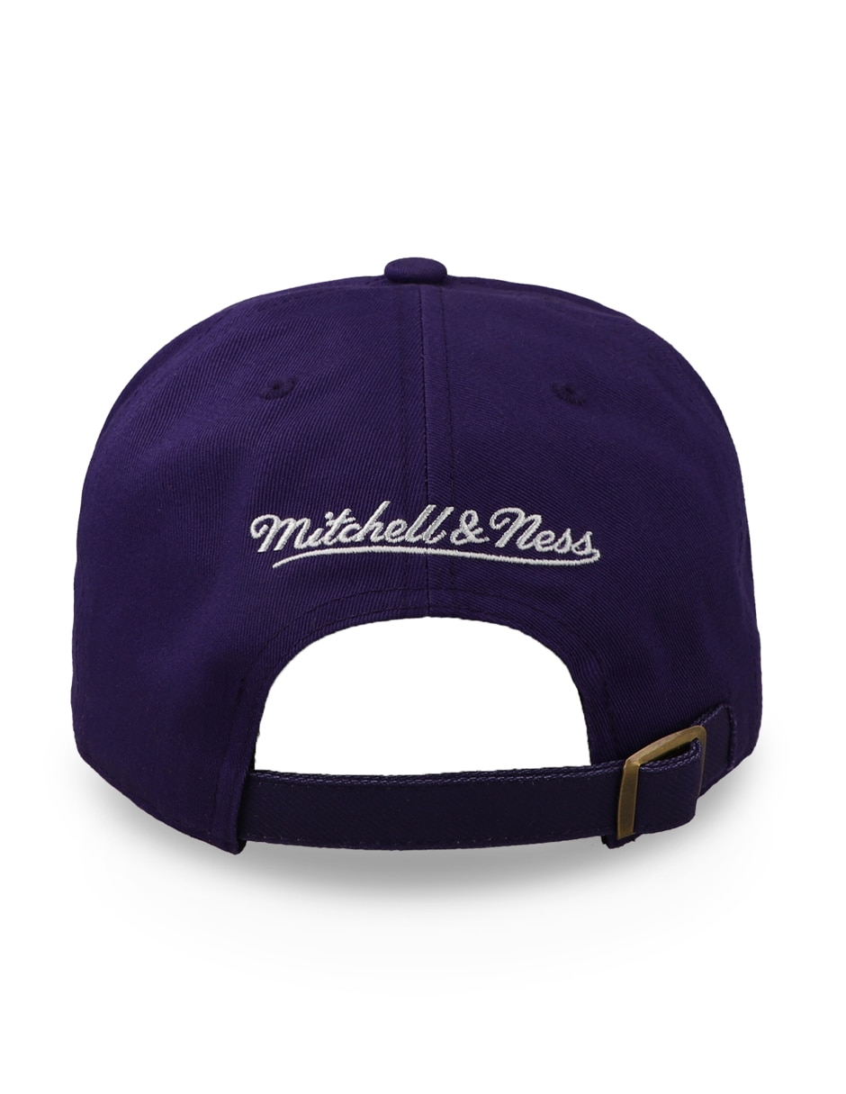 Gorra visera curva snapback para Básquetbol Mitchell and Ness NBA Lay Low Strap Los Angeles Lakers para unisex