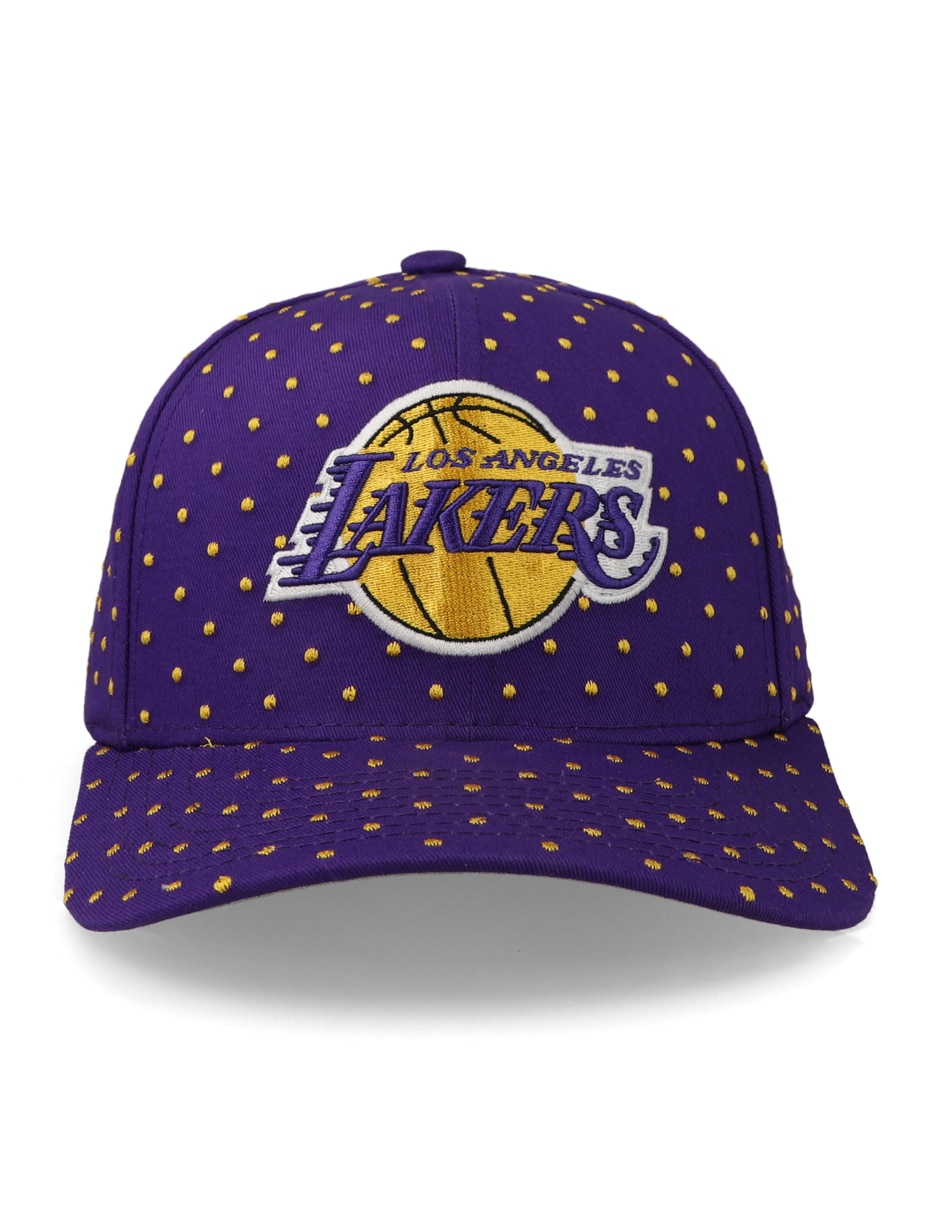 Gorra visera curva snapback para Básquetbol NBA Los Angeles Lakers para unisex