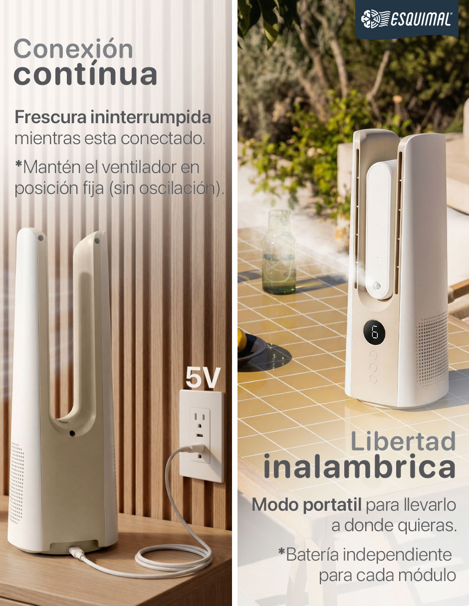 Humidificador Portatil Recargable de Escritorio 400 ml 5