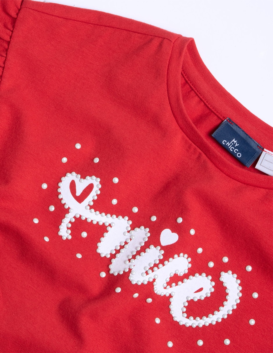 Playera Chicco manga corta para niña