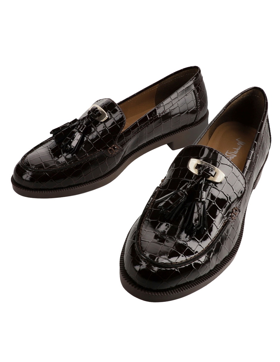 Mocasín Michel Domit de charol para mujer