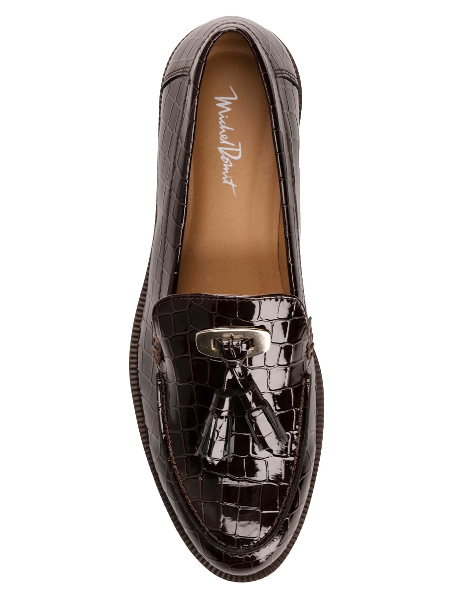 Mocasín Michel Domit de charol para mujer