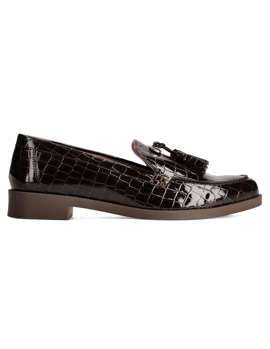 Mocasín de charol para mujer