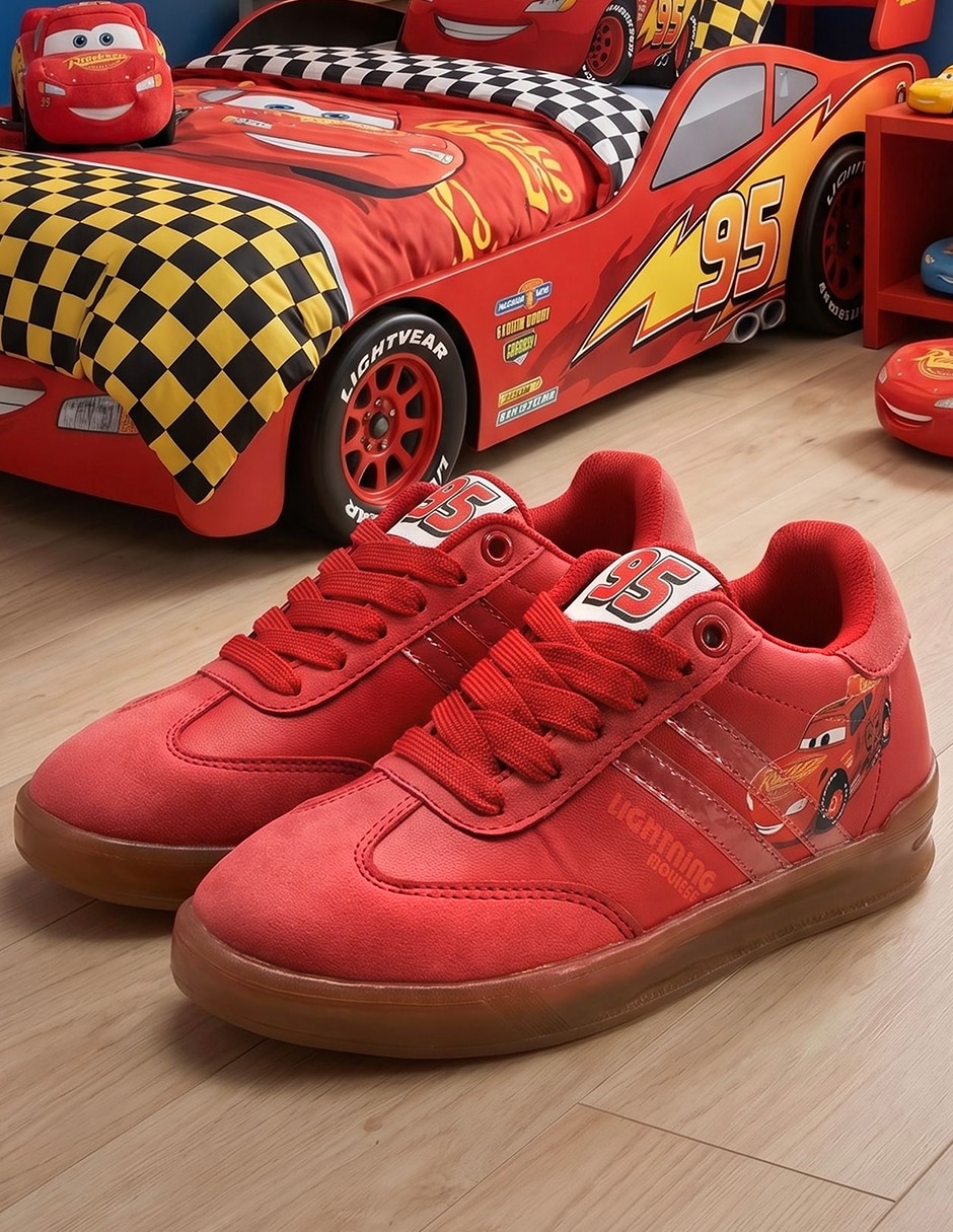 Tenis Global Brands para niño Cars Rayo McQueen