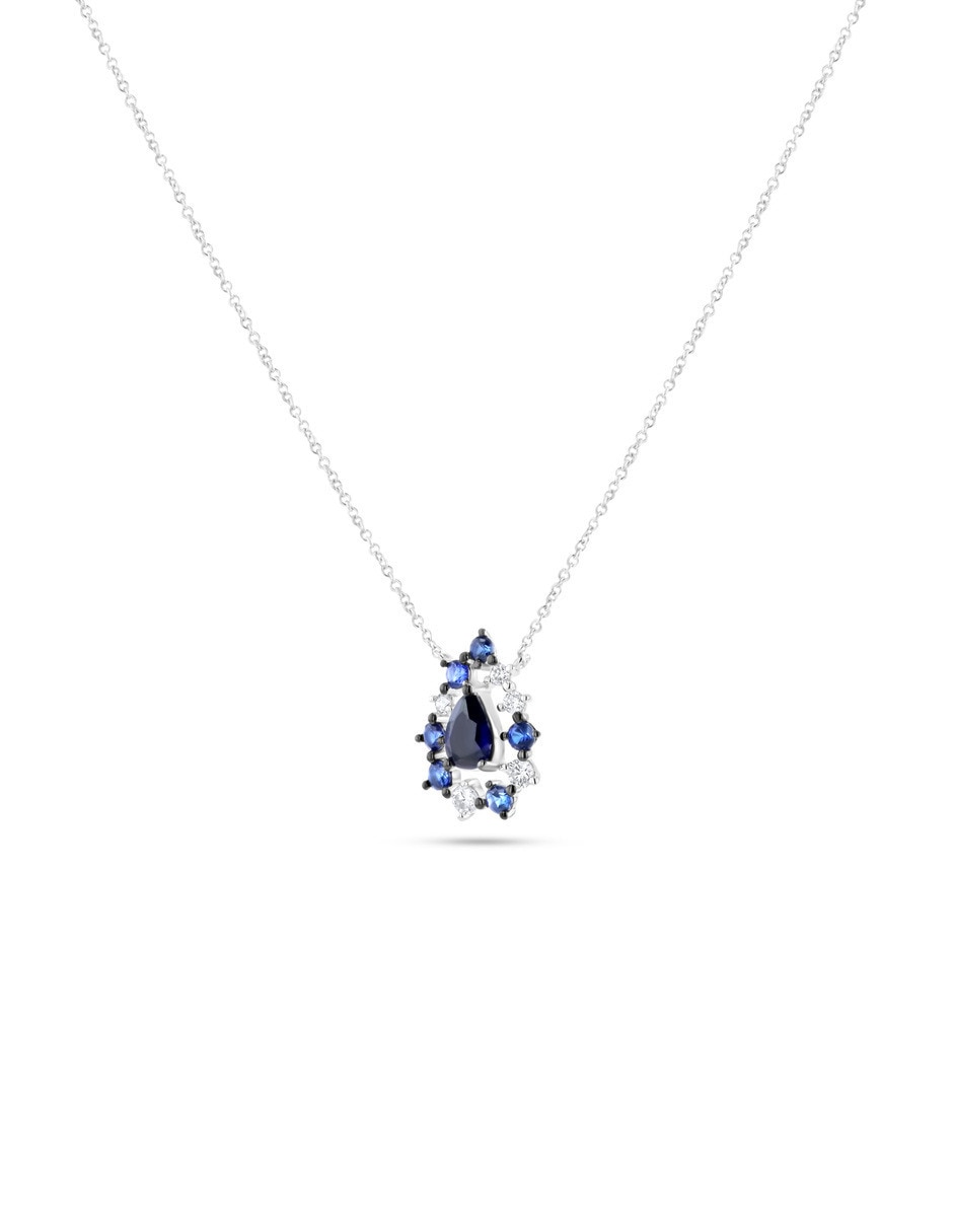 Gargantilla cota Joyerias Bizzarro de oro blanco 14 K
