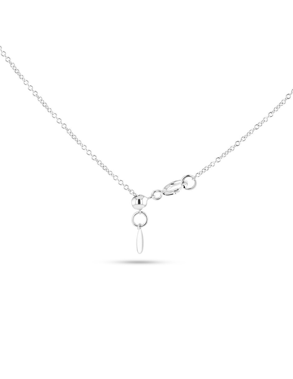 Gargantilla cota Joyerias Bizzarro de oro blanco 14 K