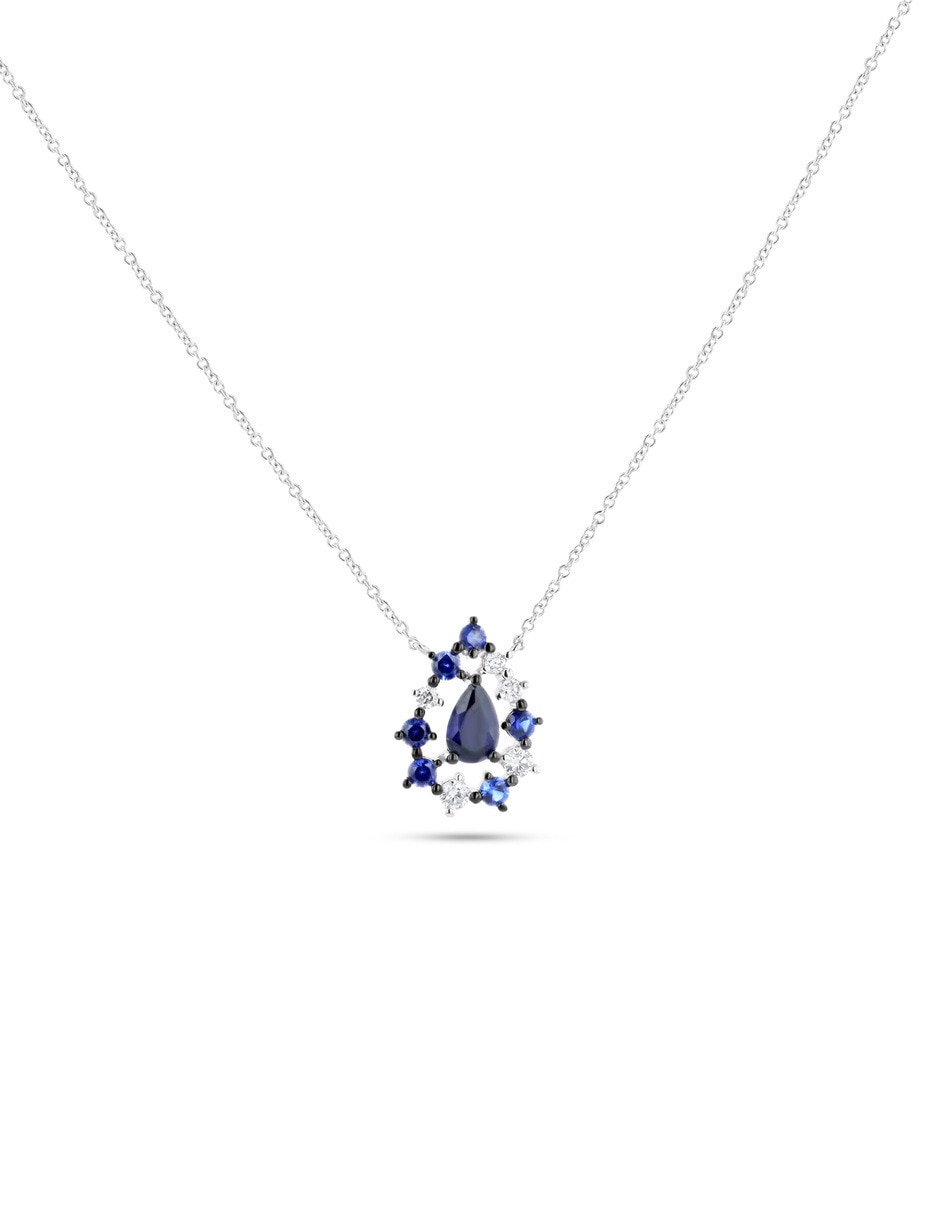 Gargantilla cota de oro blanco 14 K