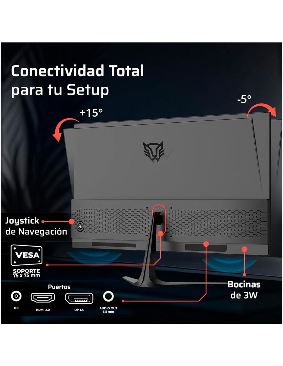 Monitor gamer br-944120 ips Full HD 27 pulgadas br-944120 4