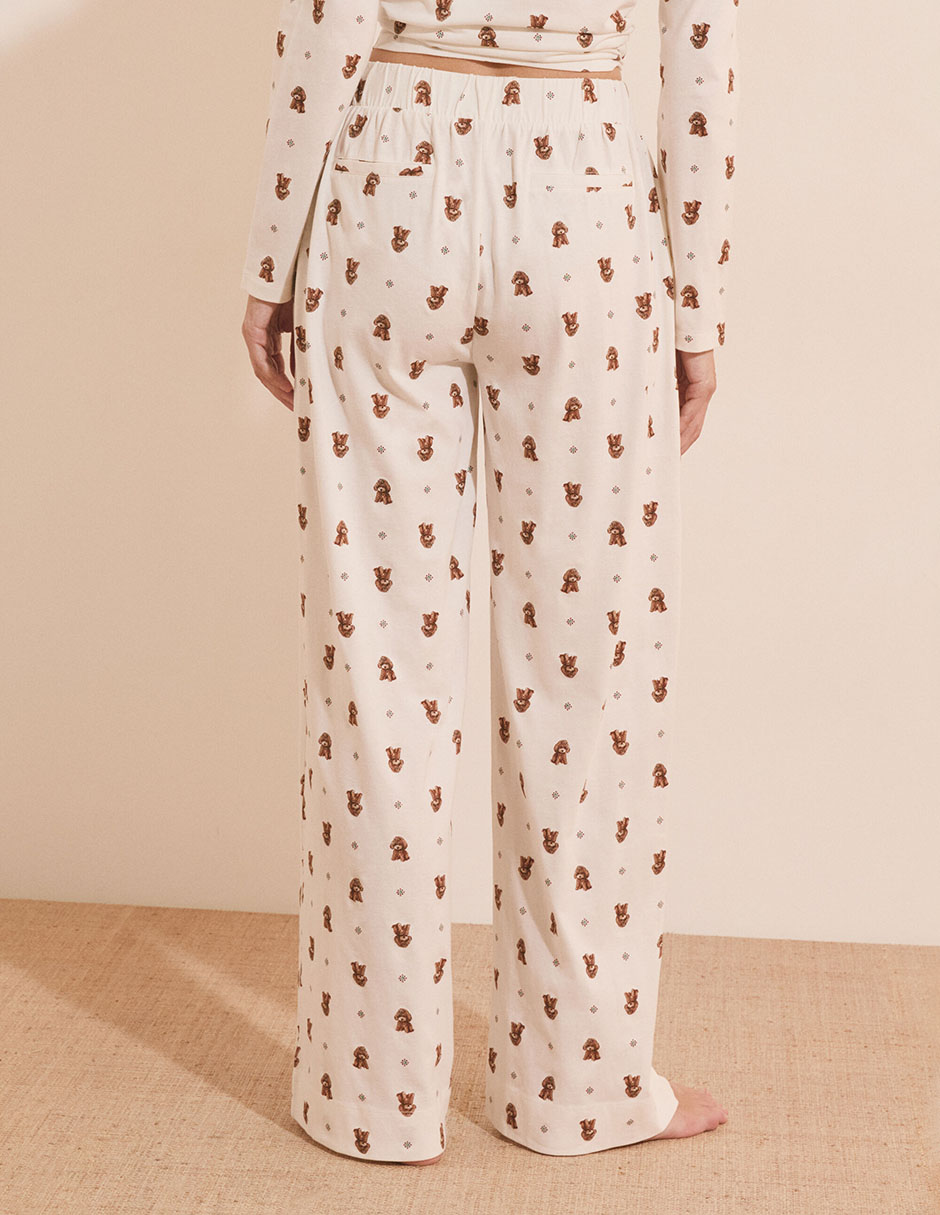 Pantalón pijama de algodón para mujer 2