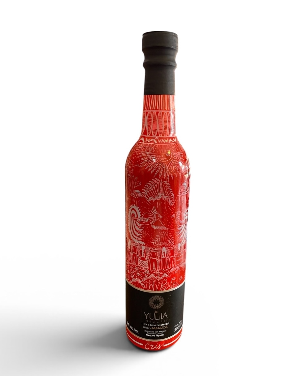 Licor de Mezcal Yuliia sabor jamaica Yuliia 500 ML Licor de Mezcal Yuliia sabor jamaica Yuliia 500 ML