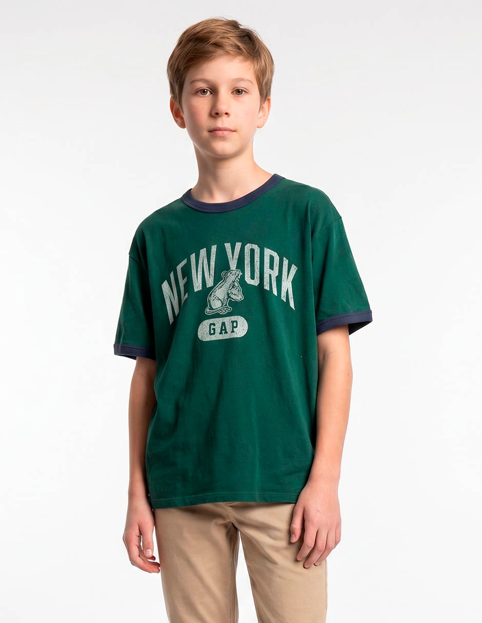 Playera manga corta para niño Playera manga corta para niño