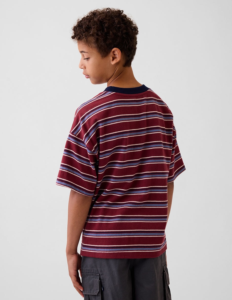Playera manga al codo para niño 3