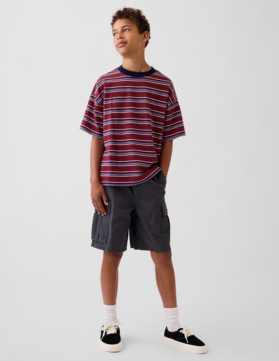 Playera manga al codo para niño 4
