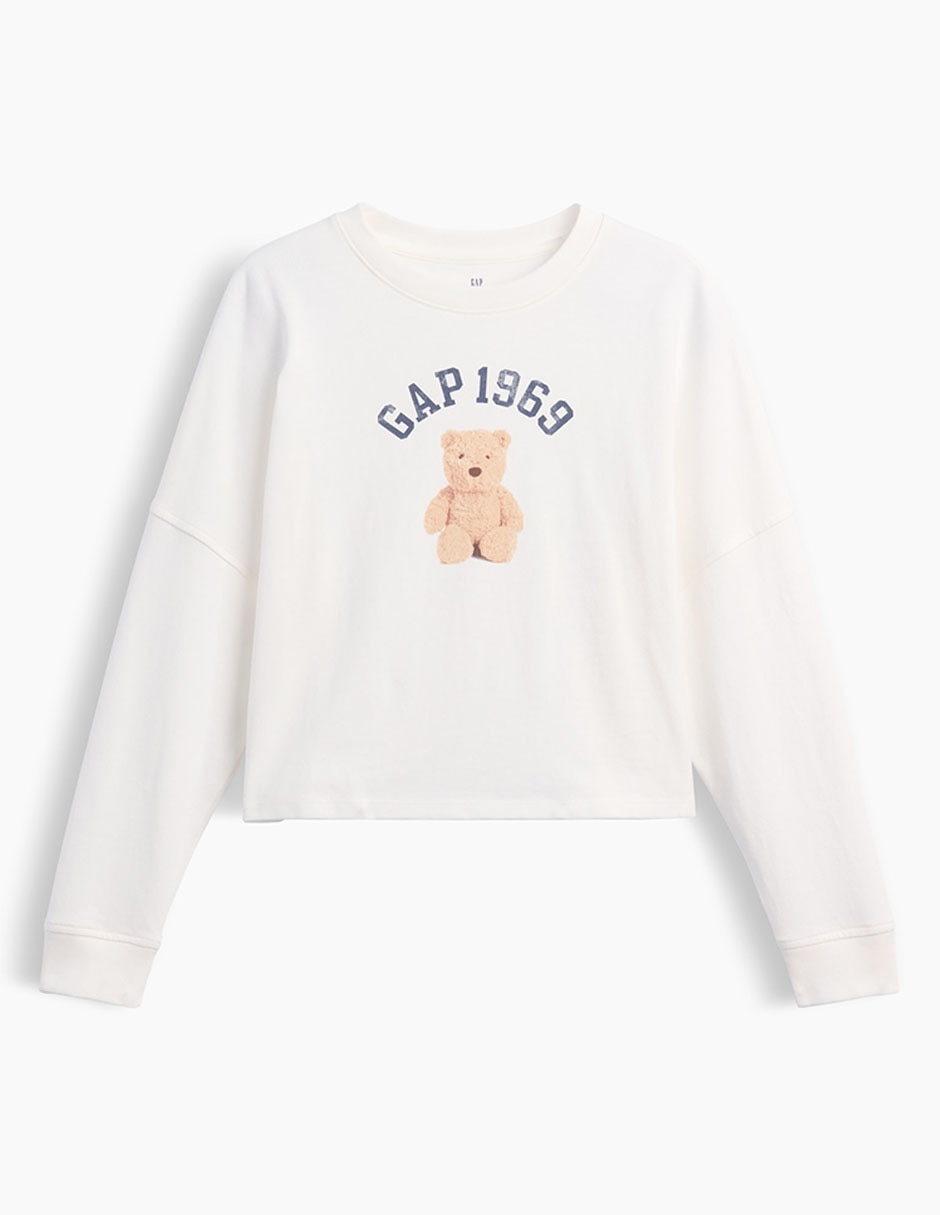 Playera manga larga para niña
