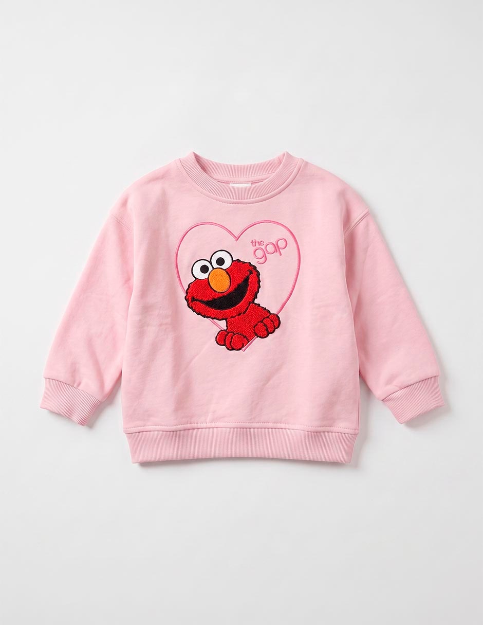 Sudadera plaza sésamo elmo para bebé niña Sudadera plaza sésamo elmo para bebé niña