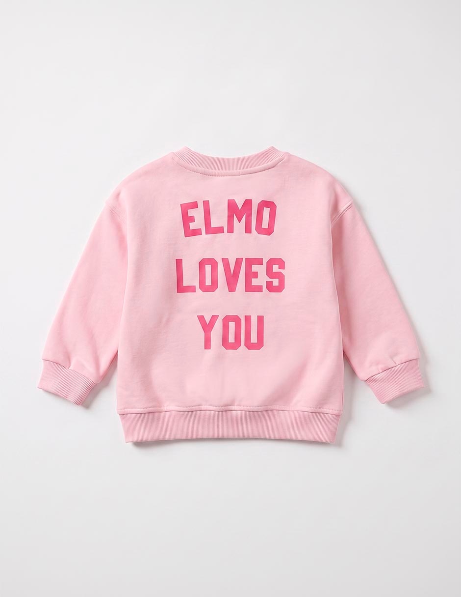 Sudadera plaza sésamo elmo para bebé niña 2