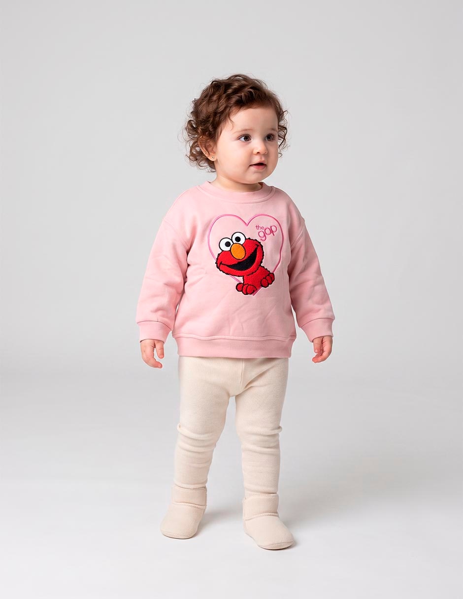 Sudadera plaza sésamo elmo para bebé niña 5