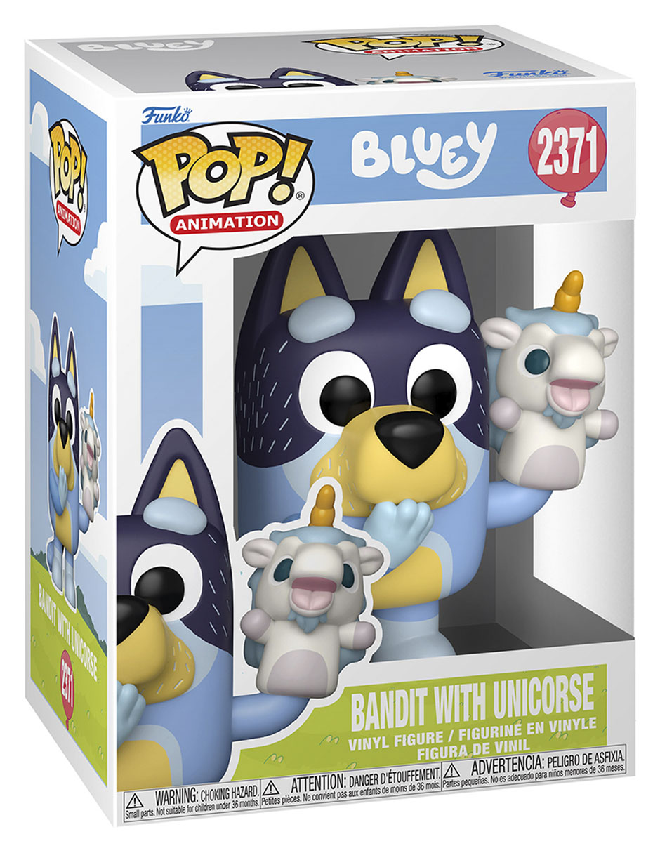Funko funko pop! Animation bluey bandit with unicorse