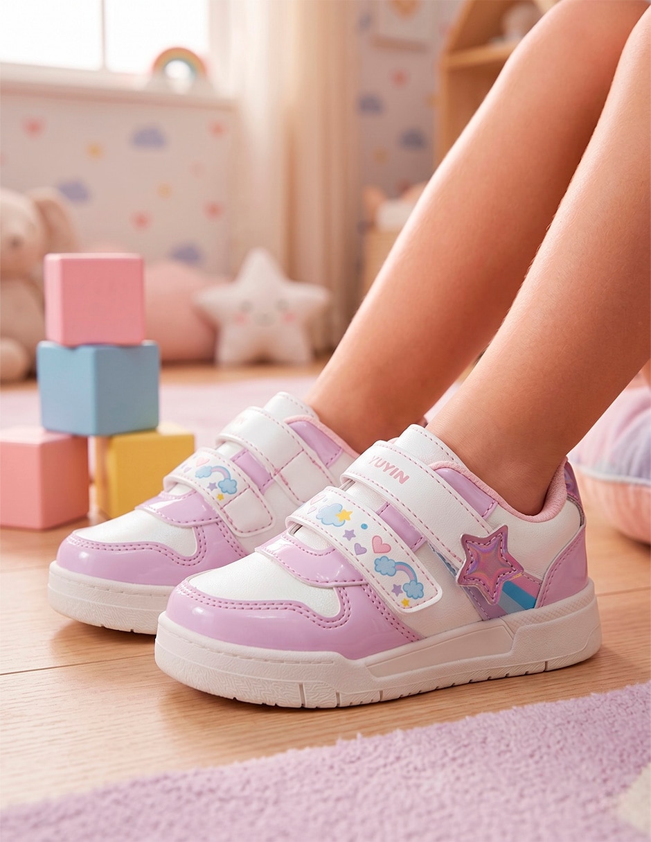 Tenis yuyin para niña trendy estrella