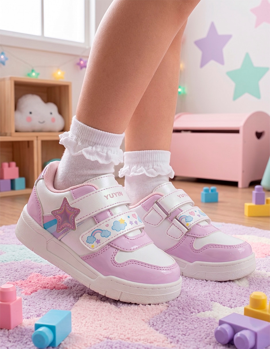 Tenis yuyin para niña trendy estrella