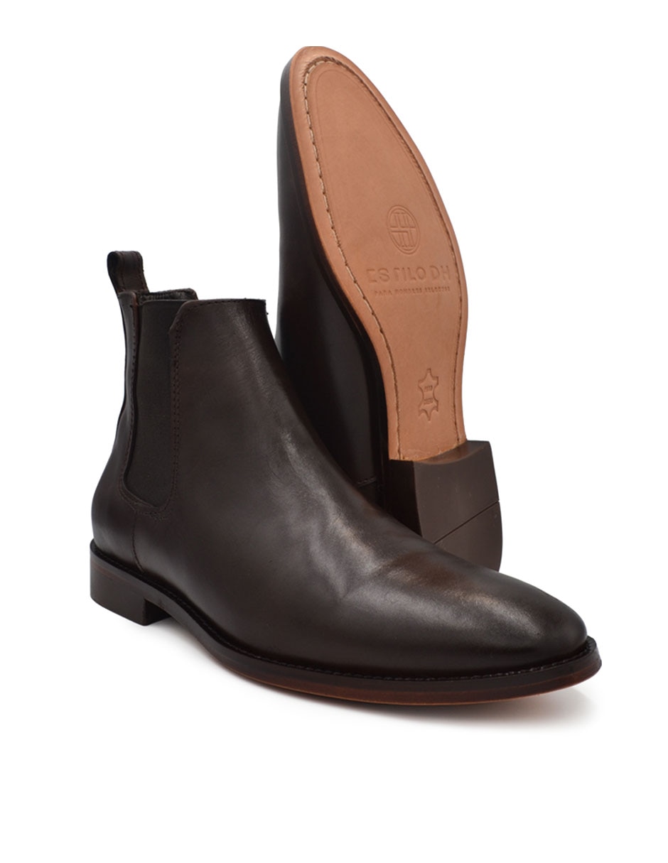 Botín estilo dh de piel para hombre