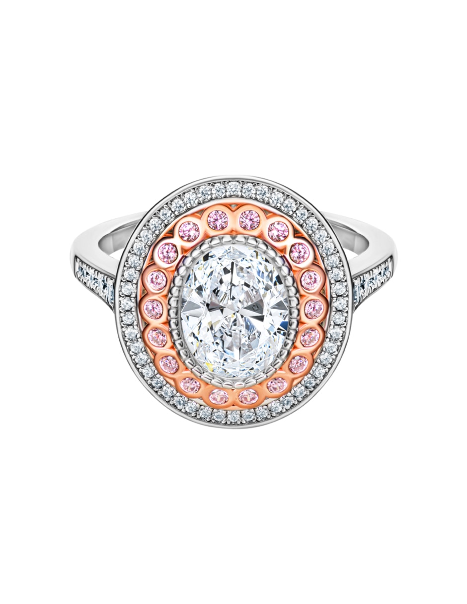 Anillo p 925 de plata zirconia pavé