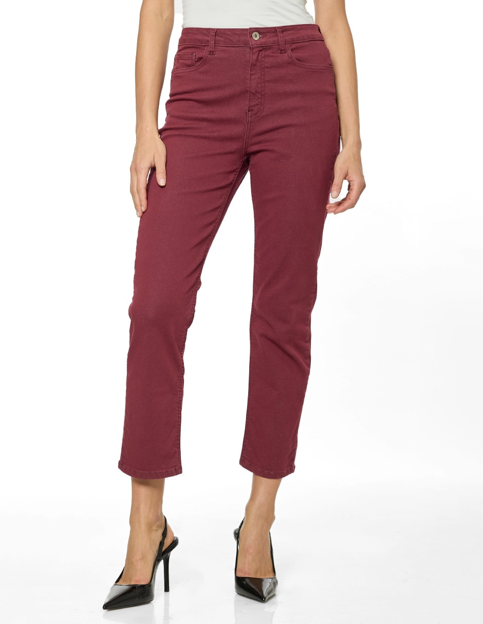 Jeans regular slim 126450 corte cintura para mujer