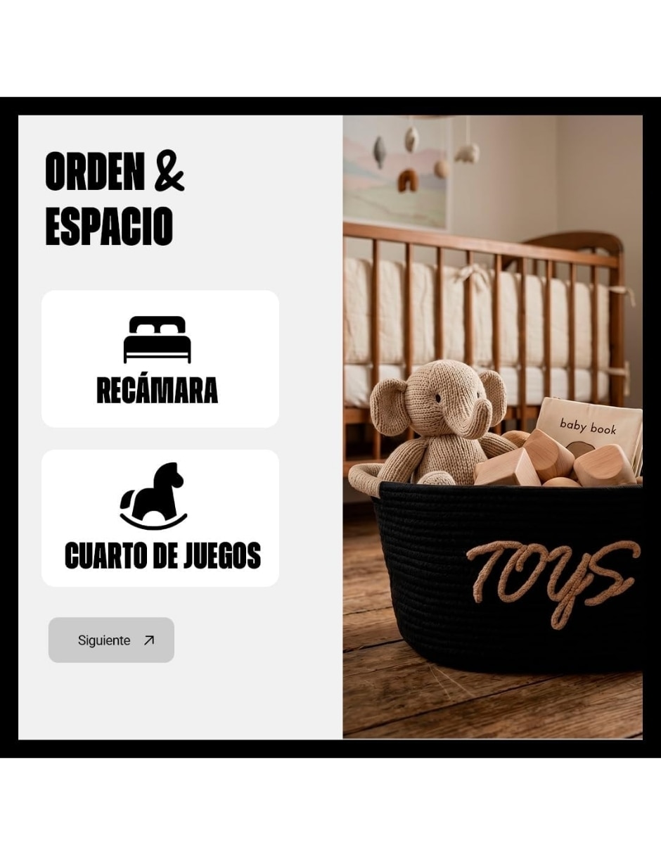 Canasta para juguetes de algodón 2