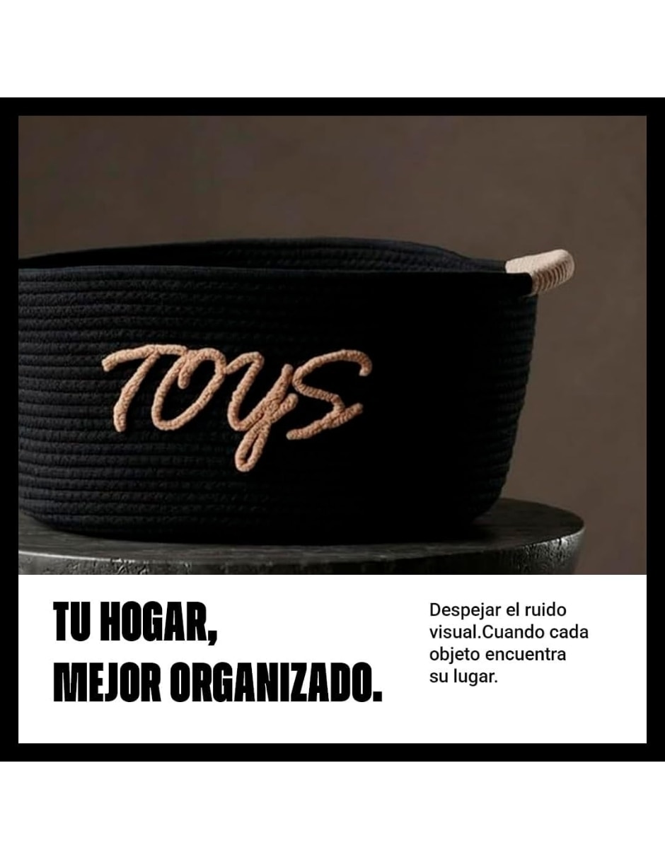 Canasta para juguetes de algodón 3