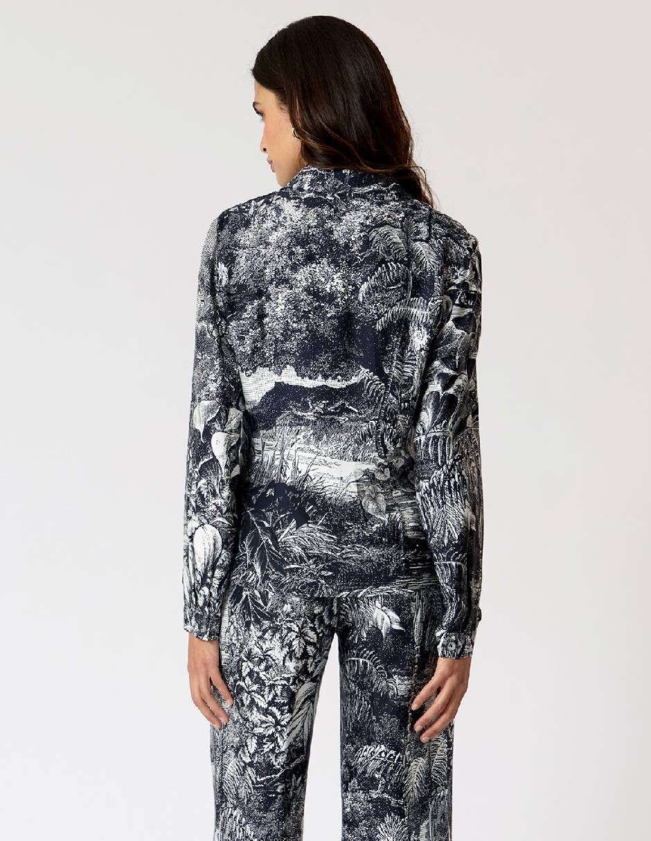 Blusa Criteria manga larga para mujer